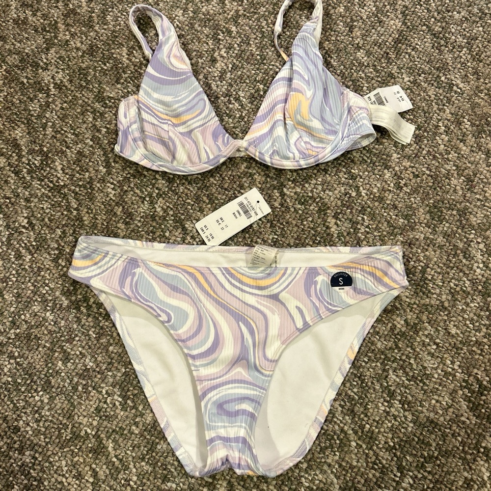 Swirled Pastel Bikini Set